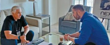 Photo of a one-on-one meeting