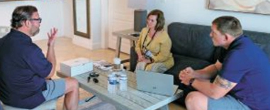 Photo of a one-on-one meeting