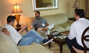 Photo of a meeting at the Growth Summit